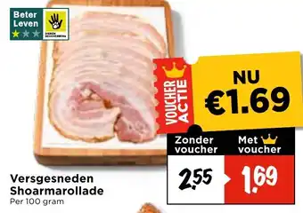 Vomar Voordeelmarkt Versgesneden Shoarmarollade aanbieding