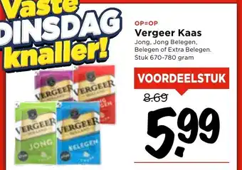 Vomar Voordeelmarkt Vergeer Kaas aanbieding