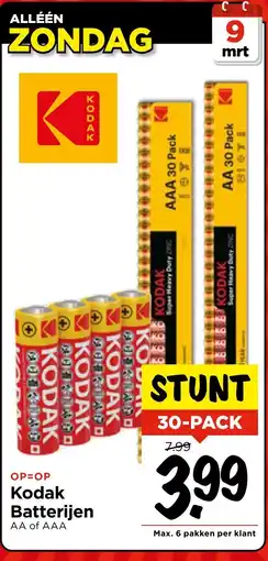 Vomar Voordeelmarkt Kodak Batterijen aanbieding