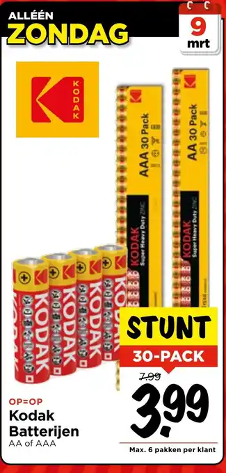 Vomar Voordeelmarkt Kodak Batterijen aanbieding