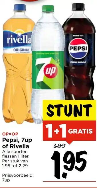 Vomar Voordeelmarkt Pepsi, 7up of Rivella aanbieding