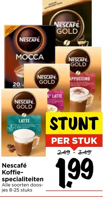 Vomar Voordeelmarkt Nescafé Koffie specialiteiten aanbieding