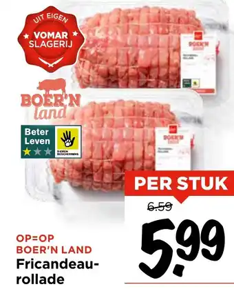 Vomar Voordeelmarkt Fricandeau rollade aanbieding