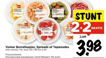 Vomar Voordeelmarkt Vomar Borrelhapjes, Spreads of Tapenades aanbieding