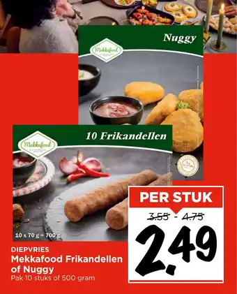 Vomar Voordeelmarkt Mekkafood Frikandellen of Nuggy aanbieding