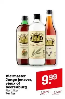 Coop Viermaster Jonge jenever, vieux of beerenburg aanbieding