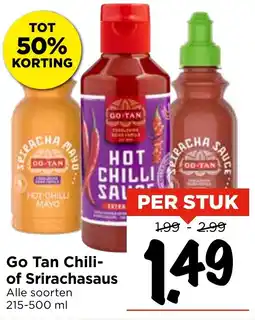 Vomar Voordeelmarkt Go Tan Chili of Srirachasaus aanbieding