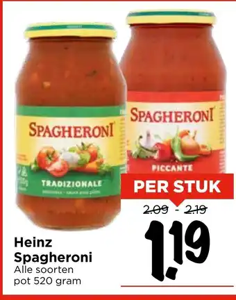 Vomar Voordeelmarkt Heinz Spagheroni aanbieding