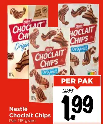 Vomar Voordeelmarkt Nestlé Choclait Chips aanbieding