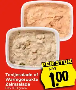 Vomar Voordeelmarkt Tonijnsalade of Warmgerookte Zalmsalade aanbieding