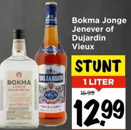 Vomar Voordeelmarkt Bokma Jonge Jenever of Dujardin Vieux aanbieding