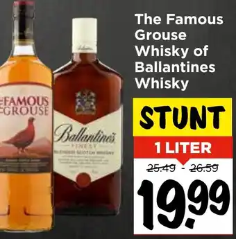 Vomar Voordeelmarkt The Famous Grouse Whisky of Ballantines Whisky aanbieding