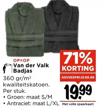 Vomar Voordeelmarkt Van der Valk Badjas aanbieding