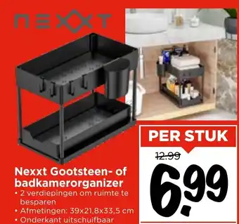 Vomar Voordeelmarkt Nexxt Gootsteen- of badkamerorganizer aanbieding