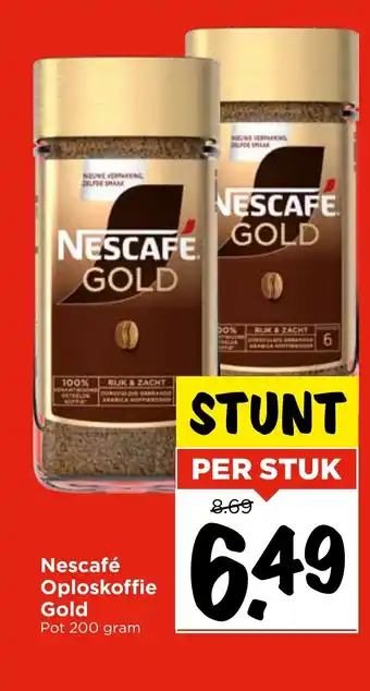 Vomar Voordeelmarkt Nescafé Oploskoffie Gold aanbieding