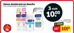 Kruidvat Sanex deodorant en douche aanbieding