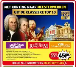 Kruidvat MET KORTING NAAR MEESTERWERKEN UIT DE KLASSIEKE TOP 10 aanbieding