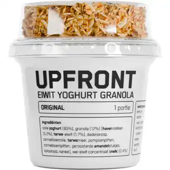 Albert Heijn Upfront Eiwit yoghurt original aanbieding