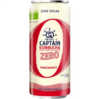 Albert Heijn The Gutsy Captain Kombucha zero pomegranate aanbieding