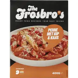 Albert Heijn The Frosbro's Penne met kip & kaas aanbieding