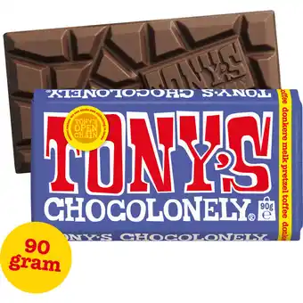 Albert Heijn Tony's Chocolonely Reep donkere melk pretzel toffee aanbieding