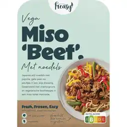 Albert Heijn Freasy Miso ''beef'' met noedels aanbieding