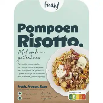 Albert Heijn Freasy Pompoen risotto met spek en geitenkaas aanbieding