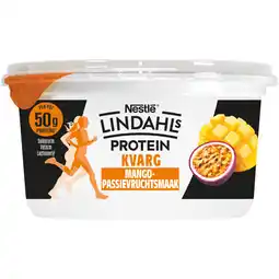 Albert Heijn Lindahls Protein kvarg mango passievruchtsmaak aanbieding