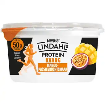 Albert Heijn Lindahls Protein kvarg mango passievruchtsmaak aanbieding