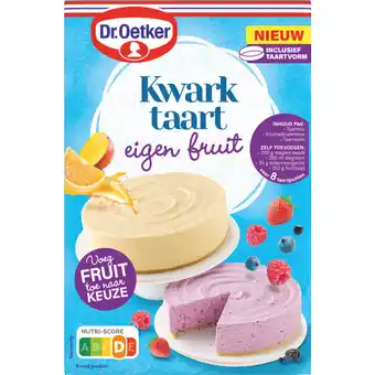 Albert Heijn Dr. Oetker Kwarktaart eigen fruit bakmix aanbieding