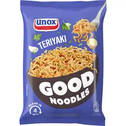 Albert Heijn Unox Good noodles teriyaki aanbieding