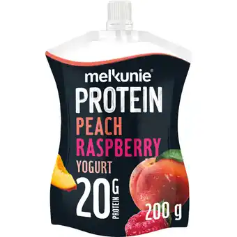 Albert Heijn Melkunie Protein peach raspberry yoghurt aanbieding