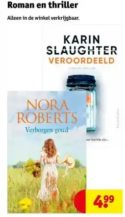 Kruidvat Roman en thriller aanbieding