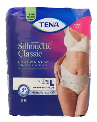 De Online Drogist TENA Silhouette Classic High Waist Underwear Crème 44-54 L Plus aanbieding