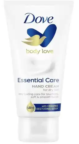 De Online Drogist Dove Essential Care Hand Cream aanbieding