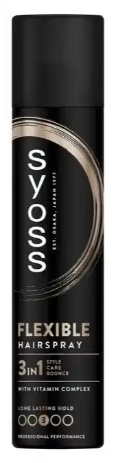 De Online Drogist Syoss 3in1 Flexible Hairspray aanbieding