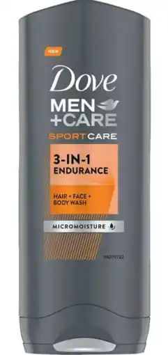 De Online Drogist Dove Men+ Care Sport Endurance 3-in-1 Douchegel aanbieding