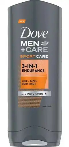 De Online Drogist Dove Men+ Care Sport Endurance 3-in-1 Douchegel aanbieding