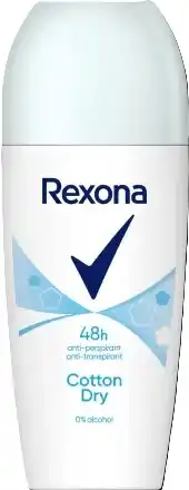 De Online Drogist Rexona 48H Anti-Transpirant Cotton Dry Deoroller 0% Alcohol aanbieding