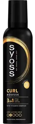 De Online Drogist Syoss 3in1 Curl Mousse Hold 2 aanbieding