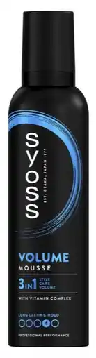 De Online Drogist Syoss 3in1 Volume Mousse Hold 4 aanbieding