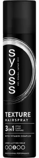 De Online Drogist Syoss 3in1 Texture Hairspray Hold 3 aanbieding