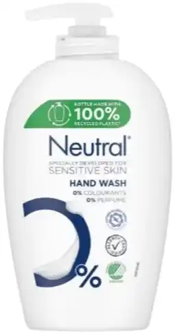 De Online Drogist Neutral 0% Vloeibare Handzeep Sensitive aanbieding