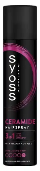 De Online Drogist Syoss 3in1 Ceramide Hairspray Hold 5 aanbieding