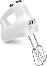 Bol.com KitchenAid Klassieke Handmixer - Keukenmachine met 5 snelheden en 5 verschillende mengstaven - Wit aanbieding