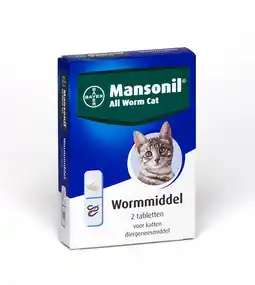 Welkoop Mansonil All Worm Cat - Tablet - Ontwormen Kat aanbieding