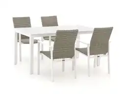 Kees Smit Manifesto Villongo/Menzano 160cm dining tuinset 5-delig stapelbaar aanbieding