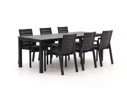 Kees Smit Bellagio Leggo/Menzano 220cm dining tuinset 7-delig stapelbaar aanbieding