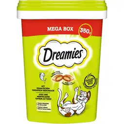 Zooplus 4x350g Tonijn Megatub Dreamies Kattensnacks aanbieding