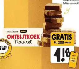 Jumbo ONTBIJTKOEK naturel aanbieding